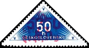 Karlsbad 50 Heller delivery stamp blackish ... 