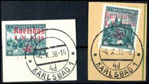 Karlsbad 50 Heller stamp exhibition, ... 