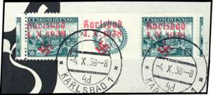 Karlsbad 50 Heller stamp exhibition ... 