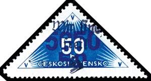 Reichenberg 50 Heller delivery stamp, ... 
