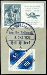 Reichenberg 50 Heller delivery stamp, black ... 