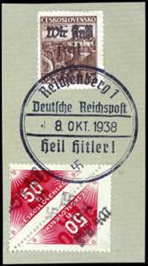 Reichenberg 50 Heller delivery stamp, vivid ... 