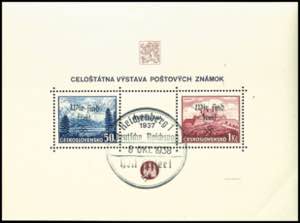 Reichenberg Souvenir sheets issue stamp ... 