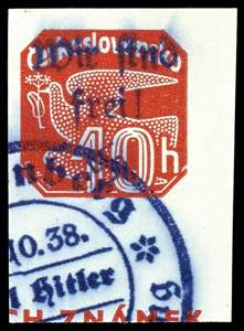 Reichenberg 10 Heller newspaper stamp with ... 