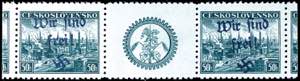 Reichenberg 50 H. stamp exhibition Pilsen ... 