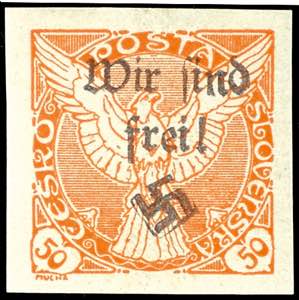 Maffersdorf 50 Heller newspaper stamp with ... 