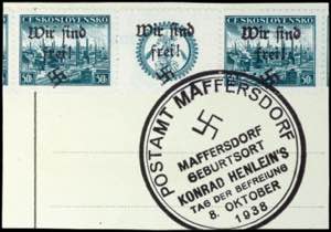 Maffersdorf 50 H. Postal stamp stamp ... 