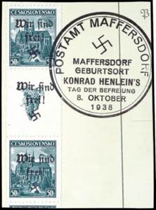 Maffersdorf 50 H. Postal stamp stamp ... 