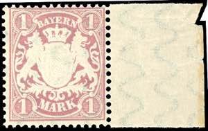 Bavaria 1 Mark in type xa in perfect ... 