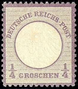 German Reich 1 / 4 Groschen small breast ... 
