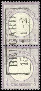German Reich 1 / 4 Groschen gray violet, ... 