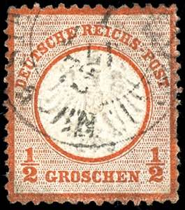 German Reich 1 / 2 Gr. Small breast shield, ... 