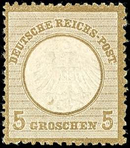 German Reich 5 Groschen dark ochre brown, ... 