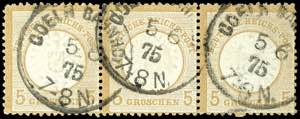 German Reich 5 Groschen ochre-brown, large ... 