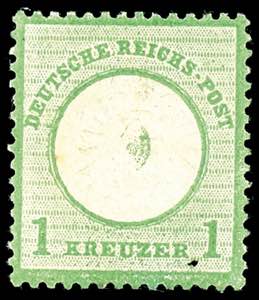 German Reich 1 kreuzer yellowish green, ... 