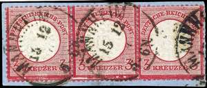 German Reich 3 kreuzer large shield, ... 