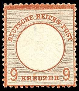 German Reich 9 Kr. Large shield, reddish ... 