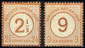 German Reich 2 1/2 on 2 1/2 Groschen large ... 