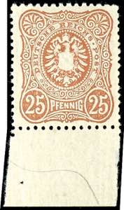 German Reich 25 penny orange brown, from ... 