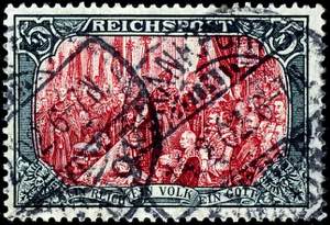 German Reich 5 Mark Reichspost, type IV - ... 