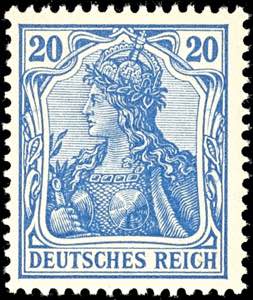German Reich 20 Pfg Germania (II), ... 