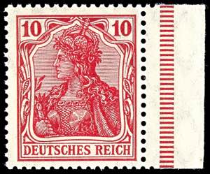 Deutsches Reich 10 Pfg. Germania, ... 