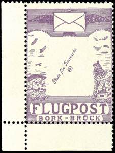Semi-official Airmail Stamps Airmail Bork ... 
