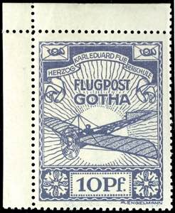 Semi-official Airmail Stamps 10 Pfg. Airmail ... 