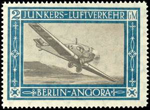 Semi-official Airmail Stamps 2 GM. Airmail ... 