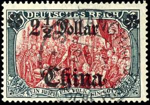 China 2 1/2 Dollar on 5 Mark German Reich, ... 