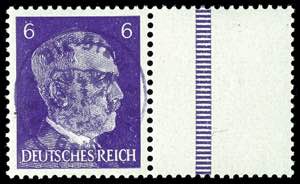 Bad Gottleuba 6 Pfg Hitler, blue-violet with ... 