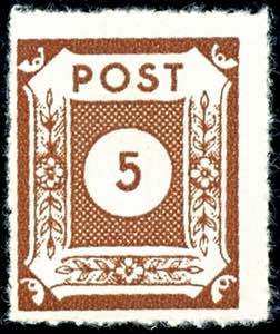 Soviet Sector of Germany 5 Pfg numerals with ... 