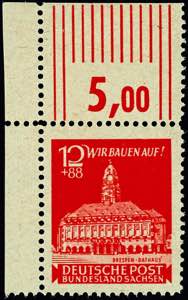 Soviet Sector of Germany 12 Pf. Bright red, ... 