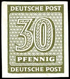 Soviet Sector of Germany 30 Pfg numeral ... 
