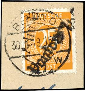 Hand Overprint Numeral Issue - District 3 ... 