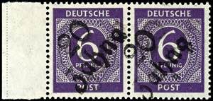 Hand Overprint Numeral Issue - District 20 6 ... 