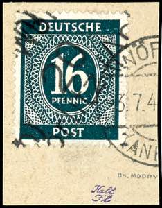 Hand Overprint Numeral Issue - District 20 ... 
