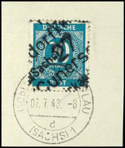 Hand Overprint Numeral issue - District 27 ... 