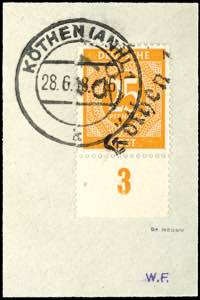 Hand Overprint Numeral Issue - District ... 