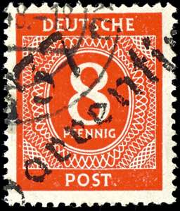 Hand Overprint Numeral Issue - District 37 8 ... 