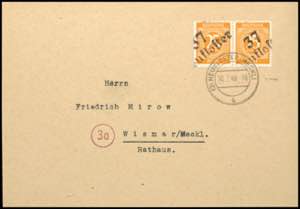 Hand Overprint Numeral Issue - District 37 ... 