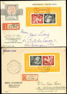 GDR Souvenir sheets issue DEBRIA on two ... 