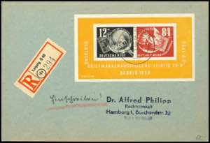 GDR Souvenir sheets issue Debria with ... 