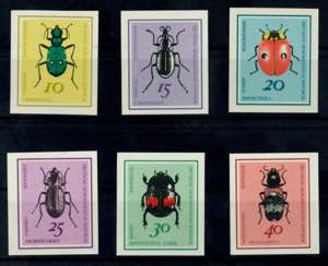 GDR 10 Pfg to 40 Pfg Useful beetle, all 6 ... 