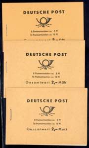 Stamp Booklets GDR Stamp booklet 4 a3, 4 b3 ... 