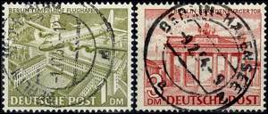 Berlin 1 und 3 Mk. Berliner Bauten I, je Wz. ... 