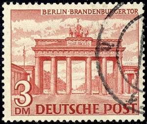 Berlin 3 Mark Berliner Bauten, Wz. 1X, ... 
