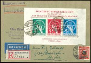Berlin Souvenir sheets issue monetary ... 