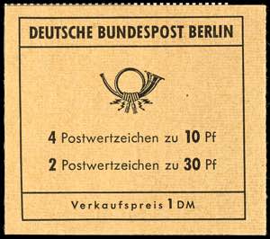 Stamp Booklet Berlin Stamp booklet 6 c in ... 