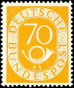 Bundesrepublik Deutschland 70 Pfg Posthorn, ... 